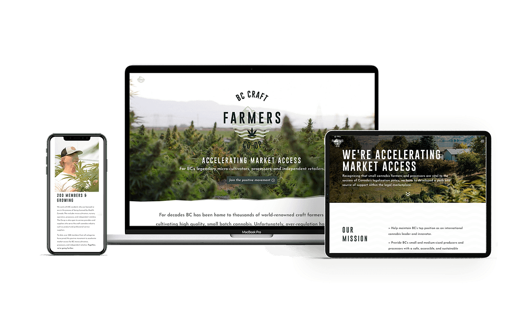 BC Craft Farmers Co-op Website (Collaboration)